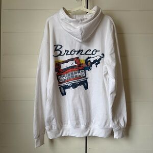 Ford White Hoodie with Logo